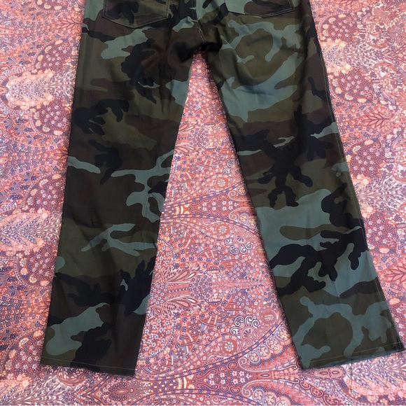 Nili Lotan Green Camouflage Straight Leg Pants - Picture 4 of 13